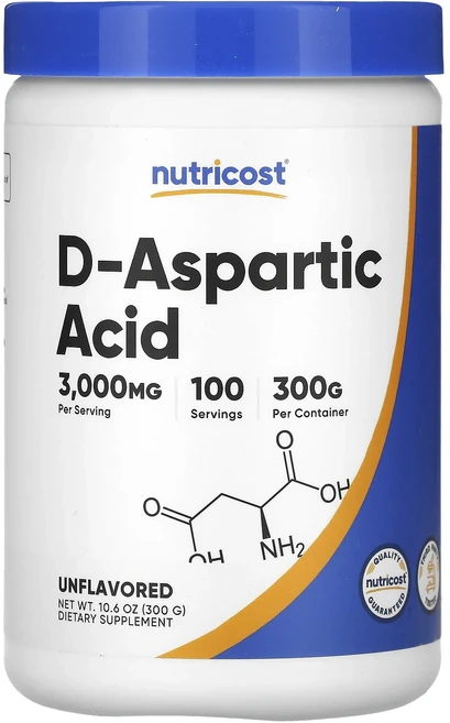 새해 첫좋은선물 Nutricost D-아스파르트산 무맛 300g(10.6oz) 제대로 할인합니다, NutricostD아스파르트산무맛300g106oz, 300g, 1개 - 쿠팡