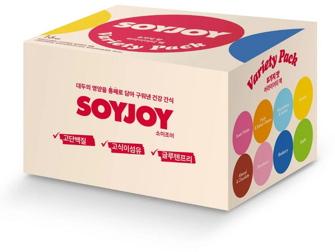 소이조이 8종 16개입 버라이어티 팩, 1세트, 460g