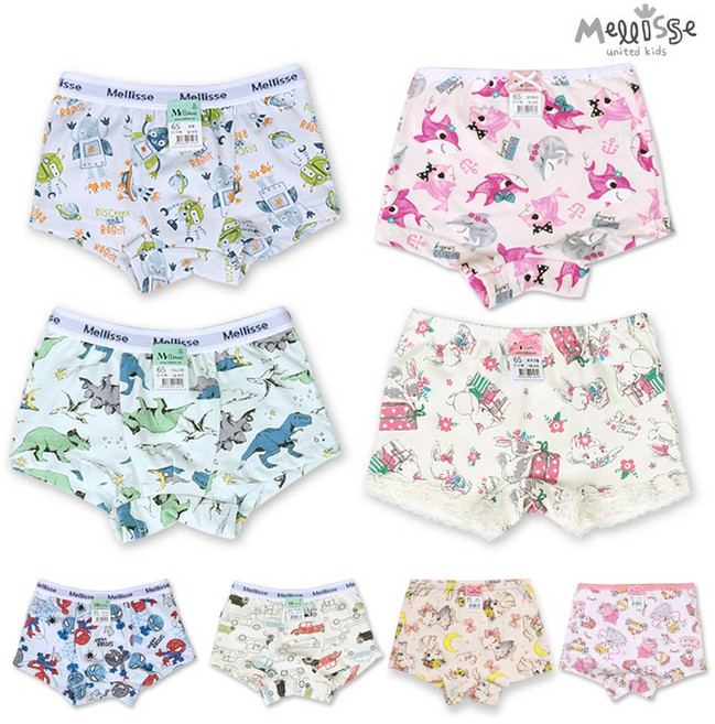 멜리스 남아 여아 아동속옷 드로즈 사각 팬티