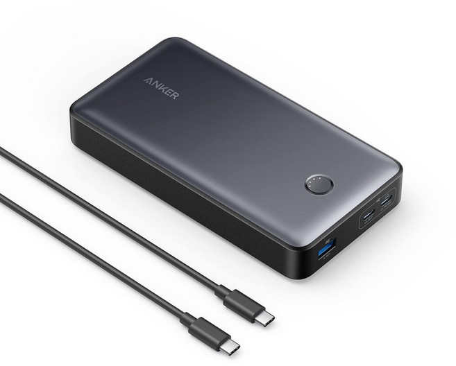 Anker 537 Power Bank (PowerCore 24000 65W) (모바일 65W 24000mAh 대용량), 흰색