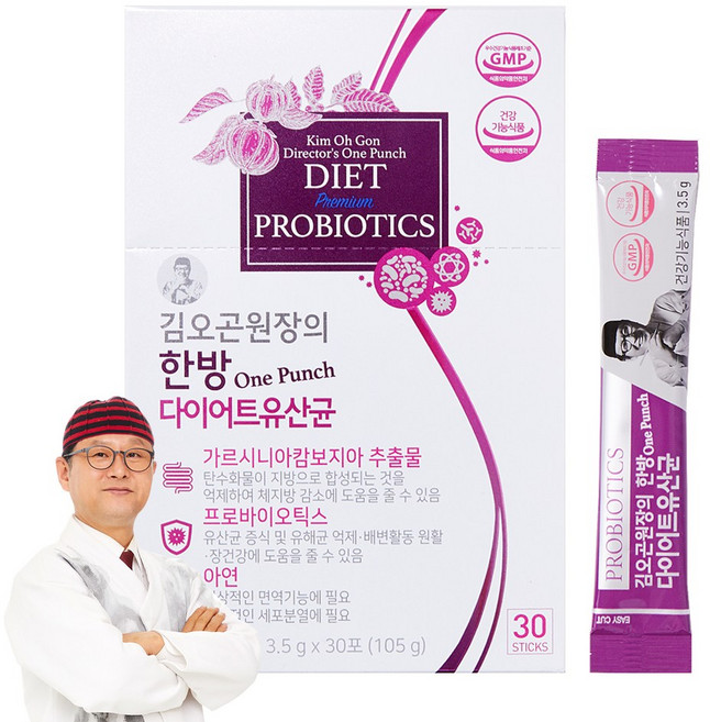 김오곤 원장의 한방(One-Punch) 다이어트 유산균 30포, 105g, 1개