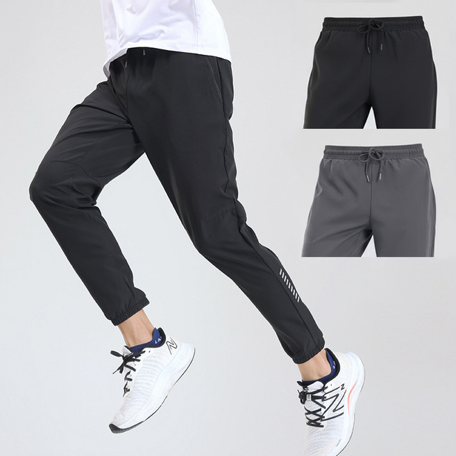 UPPERCUT 남성 여름 트레이닝팬츠 1+1 세트 러닝 조깅 등산 낚시 트레이닝 기능성 팬츠 빅사이즈 남자 츄리닝