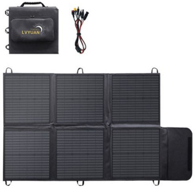 녹원 휴대용 접이식 태양광패널 120W 태양광 전지판 캠핑 차박 솔라패널, 1개