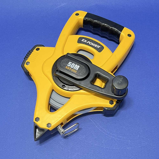 이엑스파워 롱 스틸 줄자 EST050 길이 50m 0526949 4대1기어 빠른되감기