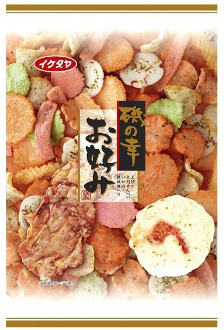 이케다야 해변의 행복 센베이 모음 110g / 이소노사치 오코노미, 1개