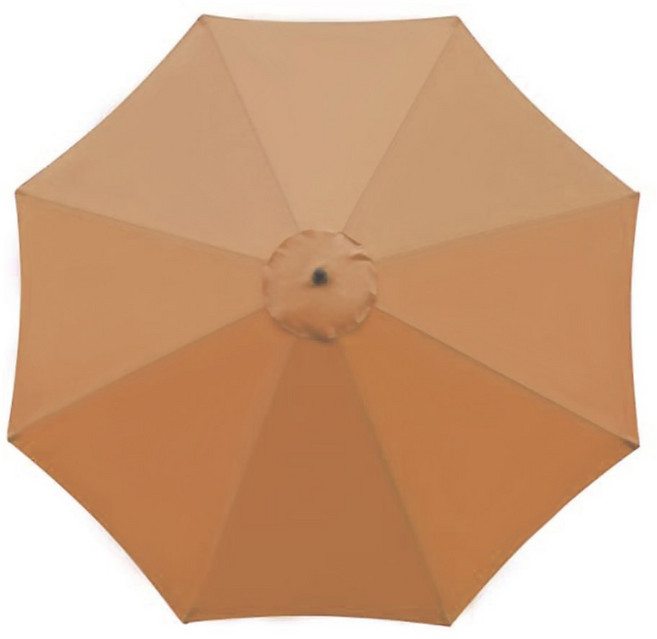 파라솔천 파라솔캔버스 파라솔천교체용 천막천 파라솔 교체 천 야외 정원 파티오 바나나 우산 커버 방수 차양 캐노피 뼈에 적합, 2.7m, Khaki