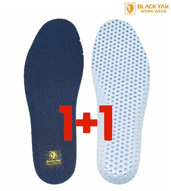 1+1 블랙야크 프리미엄 인솔 안전화 깔창 운동화 키높이 등산화 구두 기능성 푹신한 신발