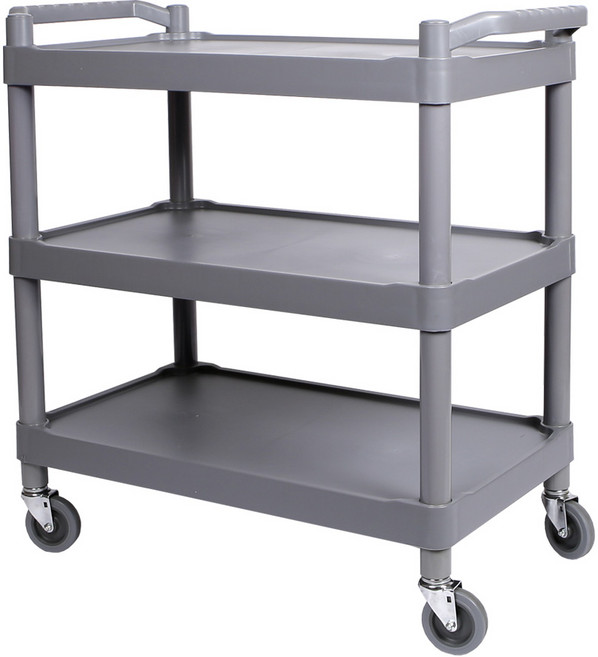 지오리빙 3단 서빙카트 운반카트 업소용 대형, 1개