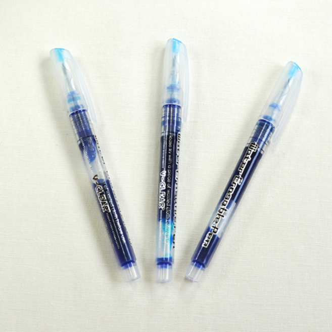 DMC 25번 면사 정품 프랑스자수실 십자수 부자재, ST-D04 롱타임수성펜(블루), 1개