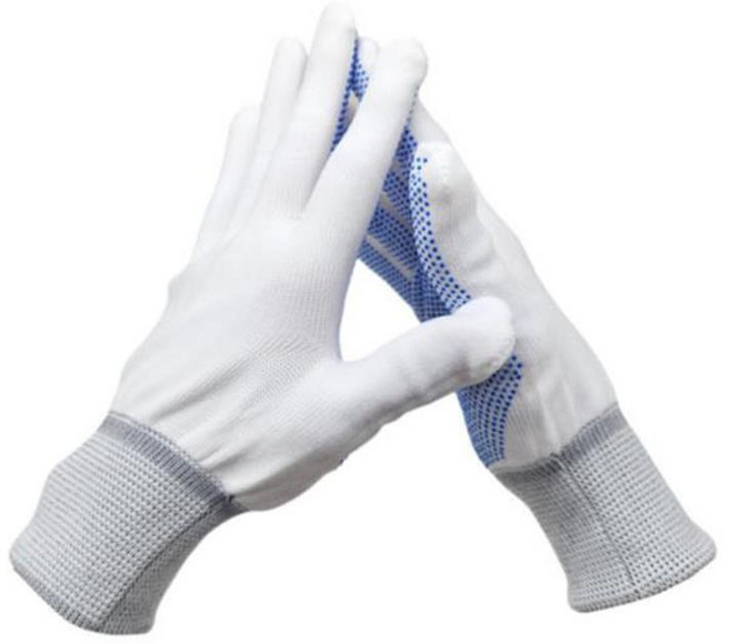손바닥 도트코팅 화이트 운전장갑 L 손보호장갑 정밀, 10개