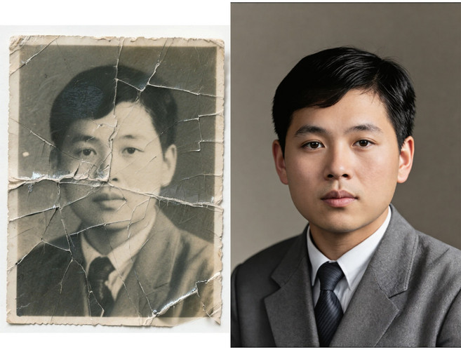8위 - 사진복원 사진복구 옛날사진 복원 흑백사진 컬러복원 저화질 핸드폰사진 고화질 선명화 찢어진사진 복구 인물보정 