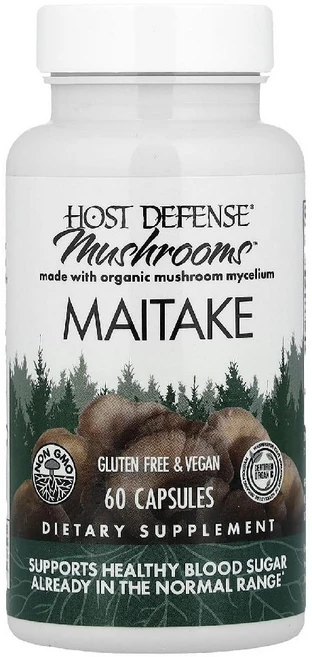 펑기 퍼펙티 Host Defense Mushrooms 잎새버섯 캡슐 60정, 1개 - 쿠팡