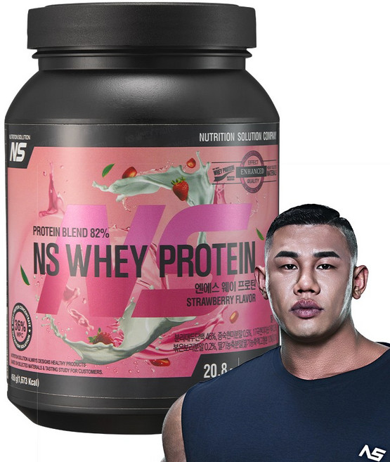 NS 웨이 프로틴 딸기맛 헬스보충제 단백질보충제, 1개, 450g