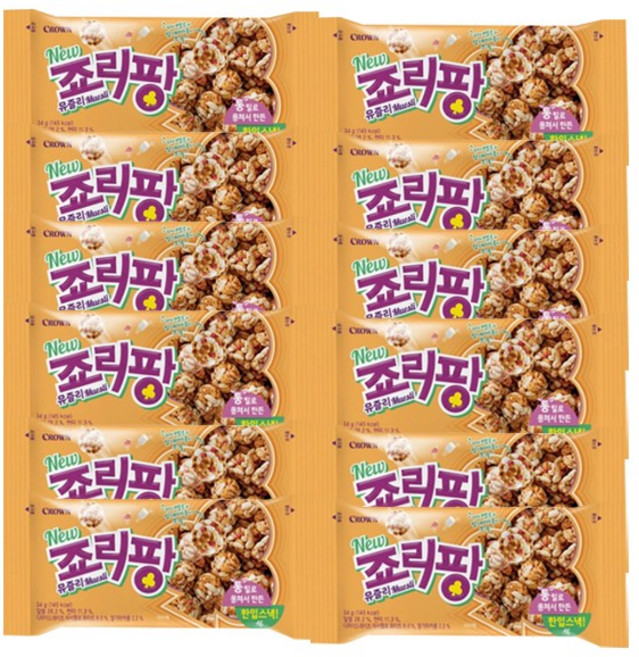 크라운 죠리팡 뮤즐리 34g, 12개