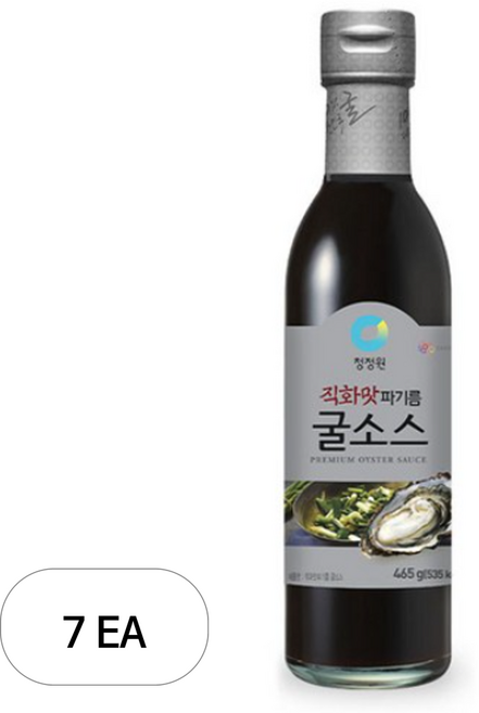 청정원 직화파기름 굴소스, 465g, 7개