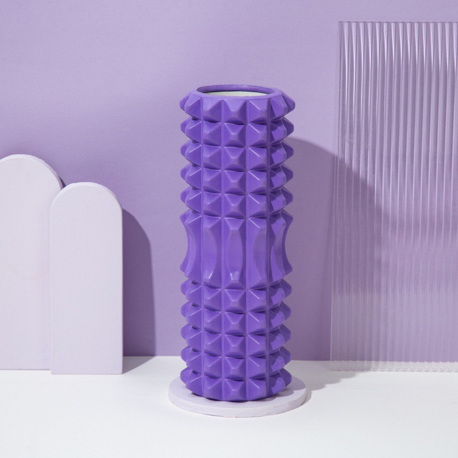 BODY MORE FUN 泡沫滾筒按摩器 200KG高強承重, 34cm - 空心月牙款紫色, 1個