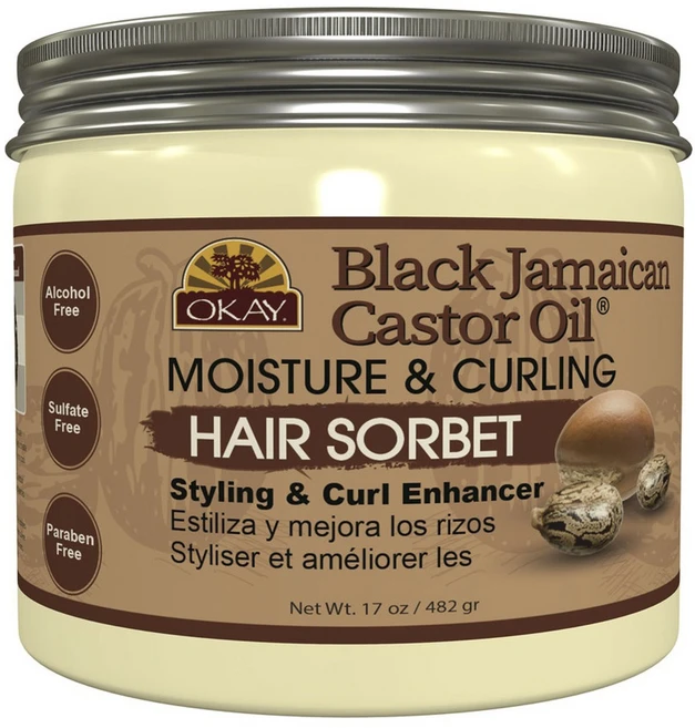 Okay Pure Naturals 블랙 자메이칸 캐스터 오일 헤어 소르베, 1개 - 쿠팡