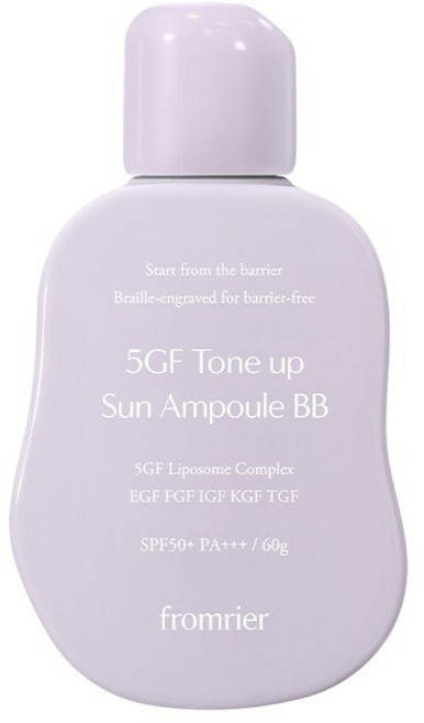 프롬리에 5GF 톤업 선 앰플 비비 톤업 선크림, 60g, 2개