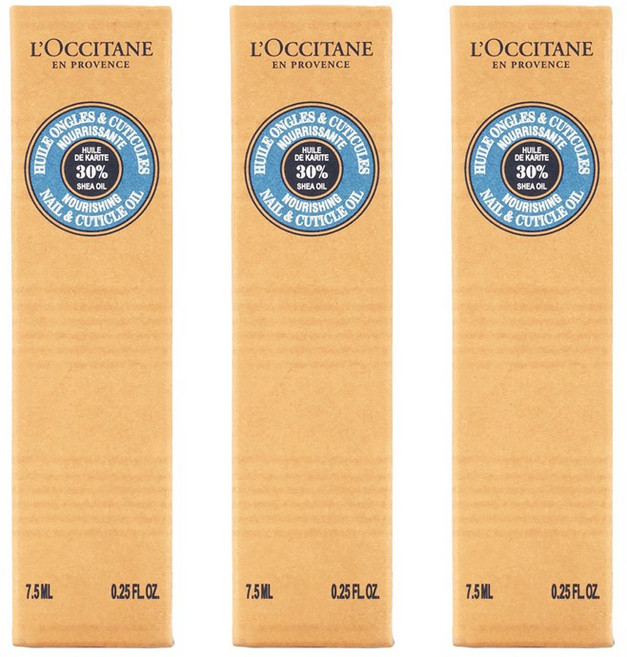 록시땅 너리싱 네일 & 큐티클 오일, 7.5ml, 3개