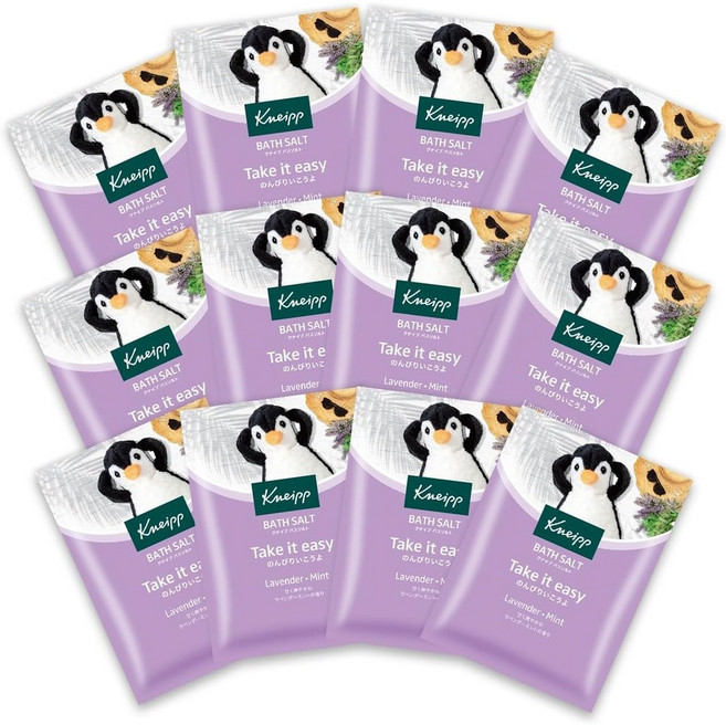 크나이프 바스 솔트 라벤더 민트향 50g x 12개 열기는 식히고 몸은 따뜻하게