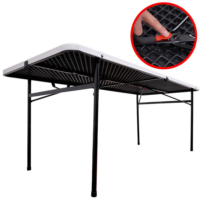 무명유실 원터치 접이식테이블 1800 야외테이블 플라스틱 대형