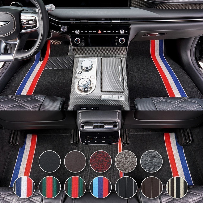 TOP 디자인매트 코일매트 자동차매트 전차종가능 공장직영, 조수석, 블랙(Black)