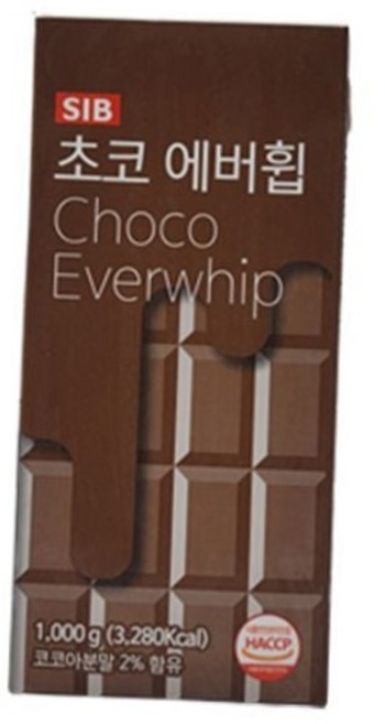 초코 에버휩 식물성 가당 냉동 생크림 초코크림, 비브랜드