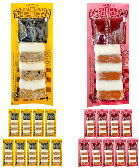 쿠즈락 소스담은 소떡소떡 (매콤양념 10P+갈떡궁합 10P)