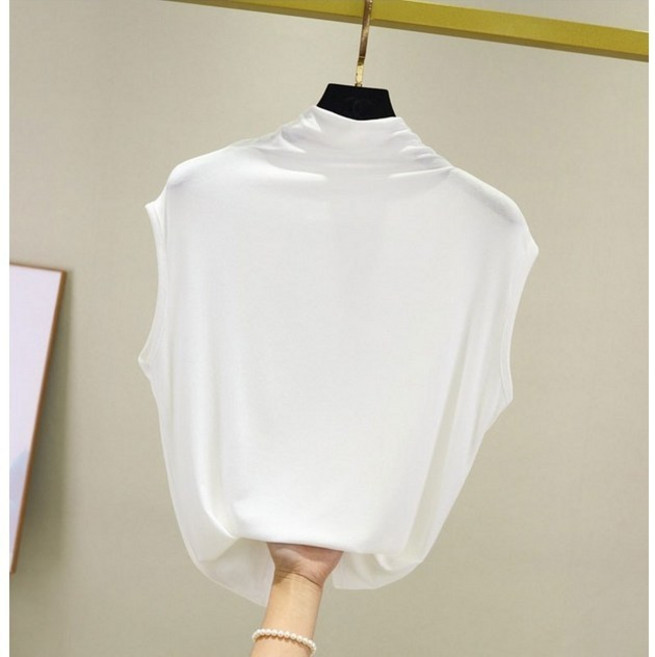 케익 여성 반목 얇은 모달 부드러운 나시 민소매 티셔츠 S51