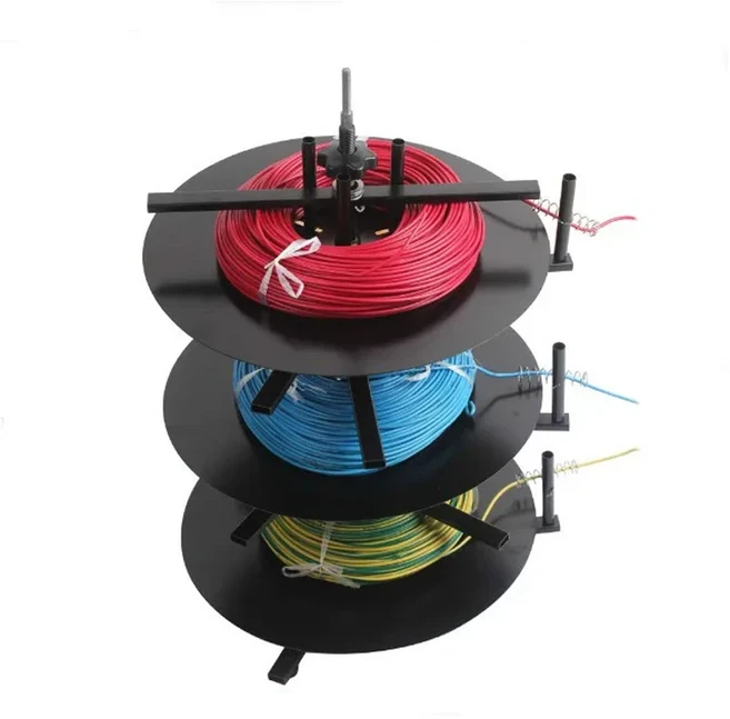 케이블 코일 피딩 머신 1 ~ 4 레이어 로터리 도구 스트리핑 커팅 회전 디스크, 02 Classic 3 Layer, 1개