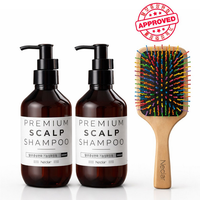 네클라 프리미엄 탈모 컨트롤 샴푸200ml 기능성 탈모완화 비듬 지성 두피 여자 쿨 200ml *2개, 2개, 200ml