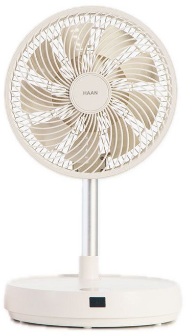 한경희 무소음 무선 접이식 폴더블 선풍기 HEEF-D901A1, 아이보리, HEEF-D901
