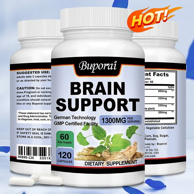 두뇌 건강 지원 - 은행나무 인삼 - 뇌 및 신경계 건강, 1개, 60정 - 쿠팡