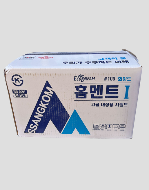 쌍곰 홈멘트 타일줄눈시멘트 백색 2KG, 10개