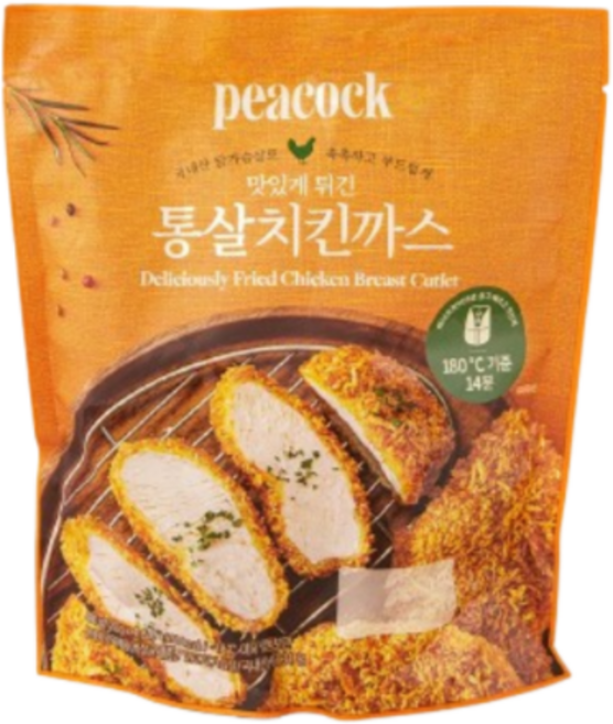 피코크 맛있게 튀긴 통살 치킨 까스 수량옵 냉동 식품, 2개, 480g