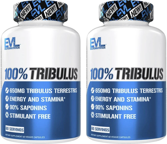 EVLUTIONNUTRITION 트리뷸러스 650mg 베지 캡슐, 60정, 2개 - 쿠팡
