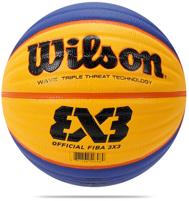 윌슨 3대3 농구공 6호 WTB0533 국제농구연맹 공인구 길거리농구공, 1개