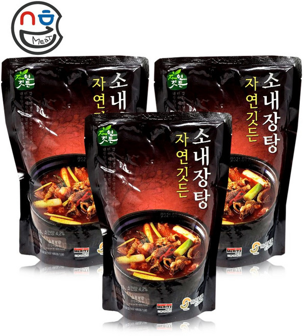 선봉식품 소내장탕 전자레인지 조리가능, 3개, 600g
