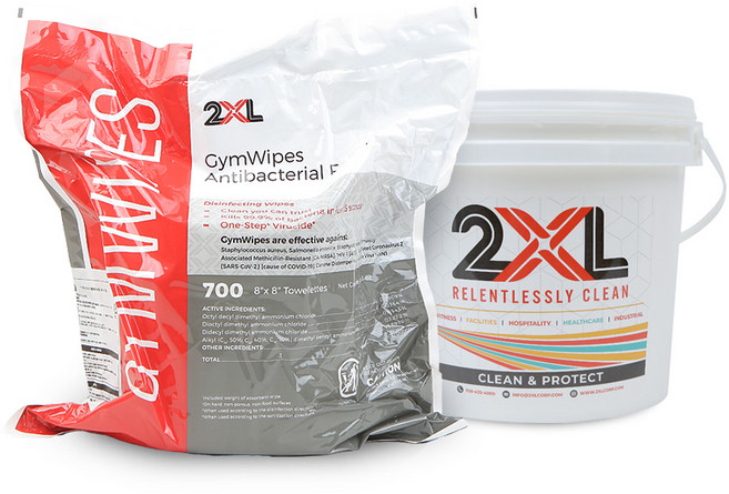 2XL GymWipes Antibacterial 700장 2XL-101 버킷 포함