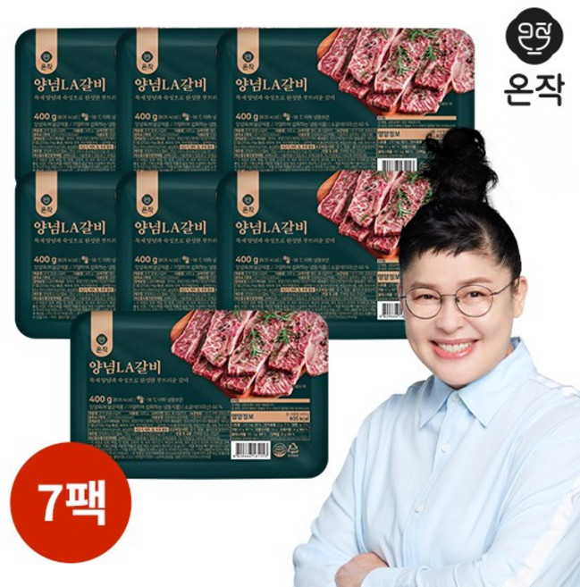 [홈쇼핑] 온작 이영자 양념 LA갈비, 7개, 400g