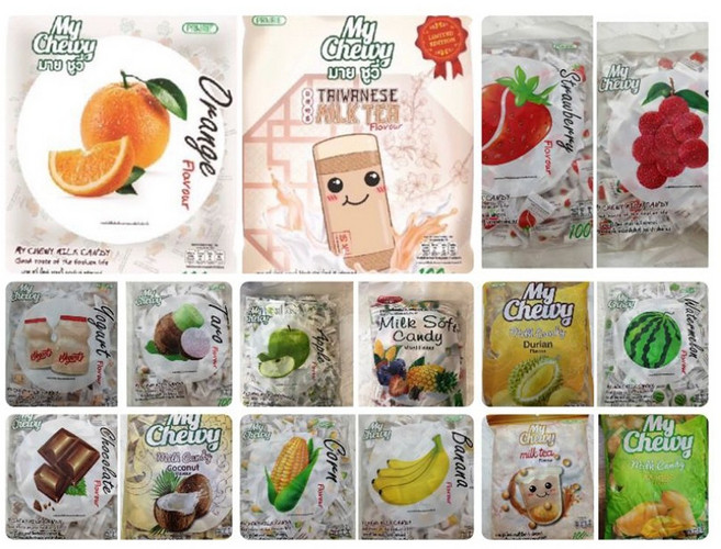 태국 옥수수젤리 하오리위안 16종 1+1팩 마이츄이 망고젤리 밀크츄, 혼합믹스, 2개, 360g