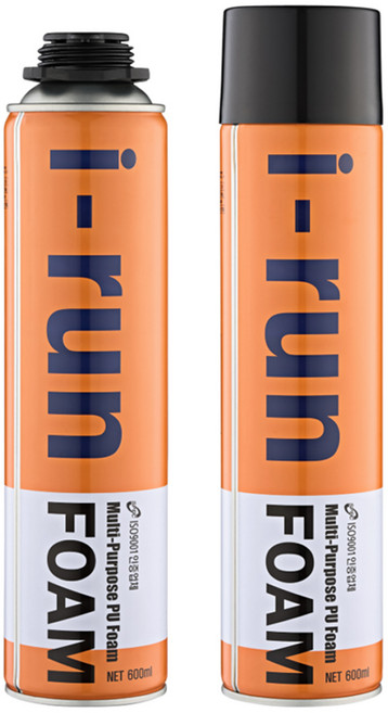 누리켐 이런폼 우레탄폼 600ml 건타입 단열폼 크랙보수 PU폼 1개