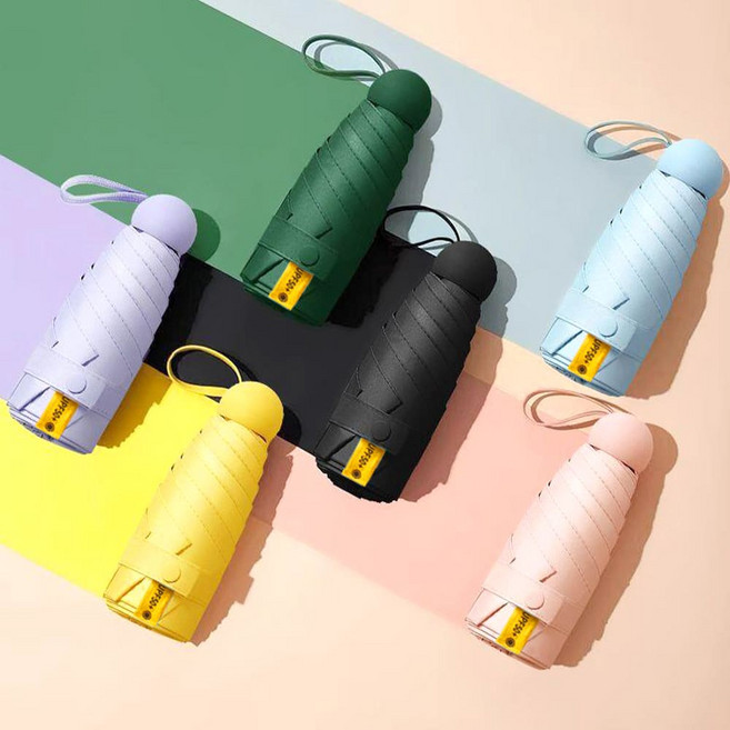 미니 4단 양우산 암막 수동양산 휴대용 우산 자외선 차단 초경량 소형 양산