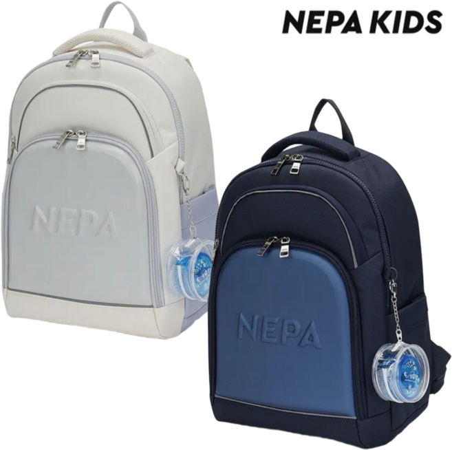 [정상가: 169 000원] 네파키즈 공용 백팩 U자형 어깨 멜빵 자석 버클 사이트 포켓 보온 보냉 등판 에어매쉬 봄 일상 등교 학교 학원 초등학생 신학기 새학기 선물 책가방
