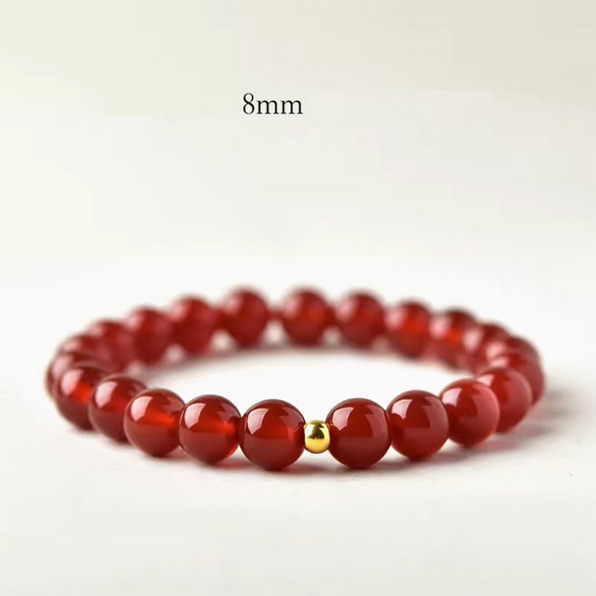 천연 자마노 원석팔찌 4mm 6mm 8mm 염주팔찌 여성 패션 옥 염주팔찌GSL0321