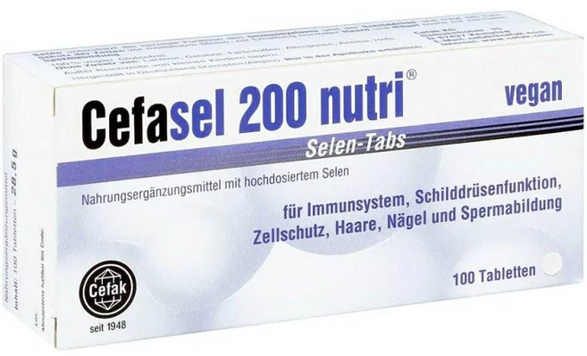 세파셀 Cefasel 200 뉴트리 셀레늄 100정, 1개 - 쿠팡