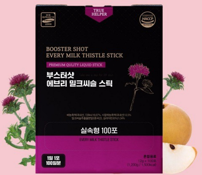 부스터샷 에브리 밀크씨슬 스틱 간건강과 피로회복에 도움을 주는 건강식품 선물세트, 1개, 1.2kg