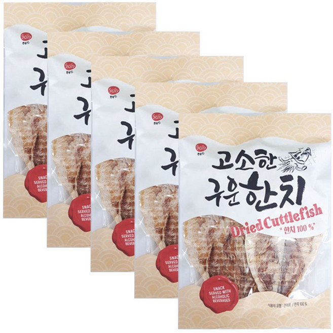 썬푸드 고소한구운한치37g 5봉지 고추장포함, 37g, 5개