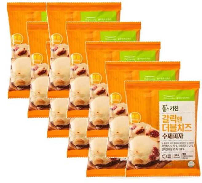 풀스키친 갈릭 앤 더블치즈 수제피자 10개 55g, 1개