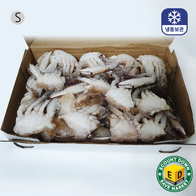 절단꽃게 S 1박스(450GX12팩) 도매가, 450g S, 12개